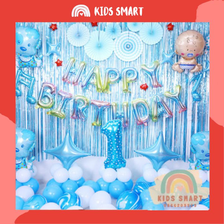 Set Trang Trí Sinh Nhật Siêu Nhân Cho Bé Trai Tuổi Cún💥ĐẸP💥 ComBo Trang Trí Sinh Nhật, Bóng Bay Sinh Nhật Siêu Đẹp