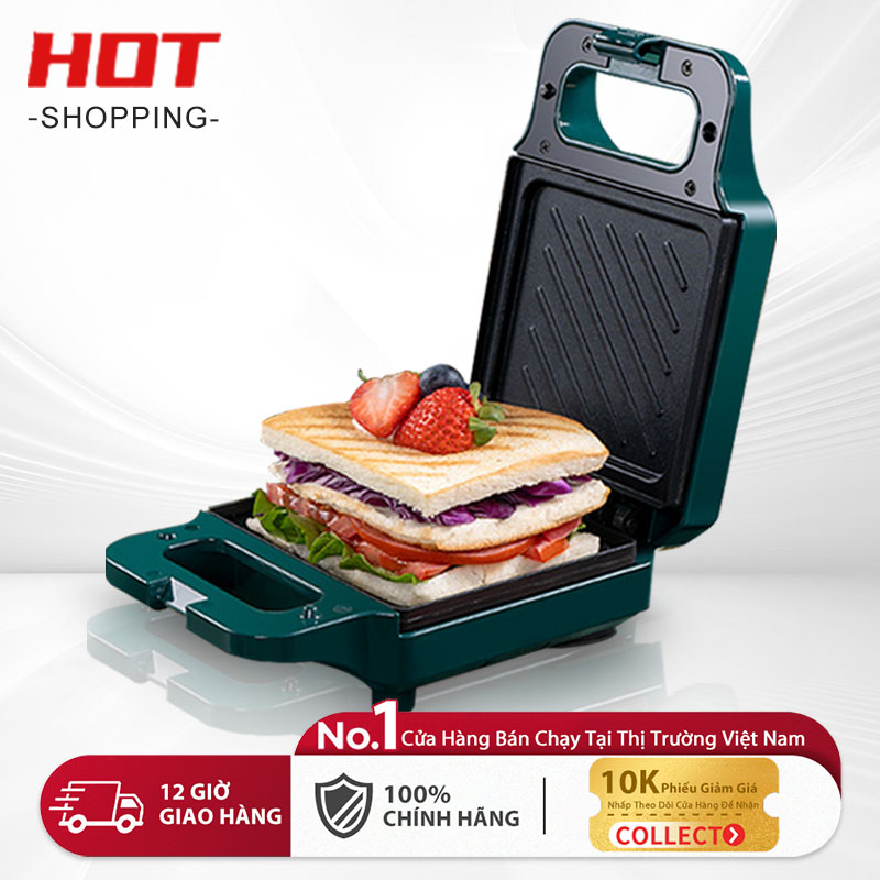 Máy làm bánh và máy làm bánh sandwich ăn sáng đa chức năng