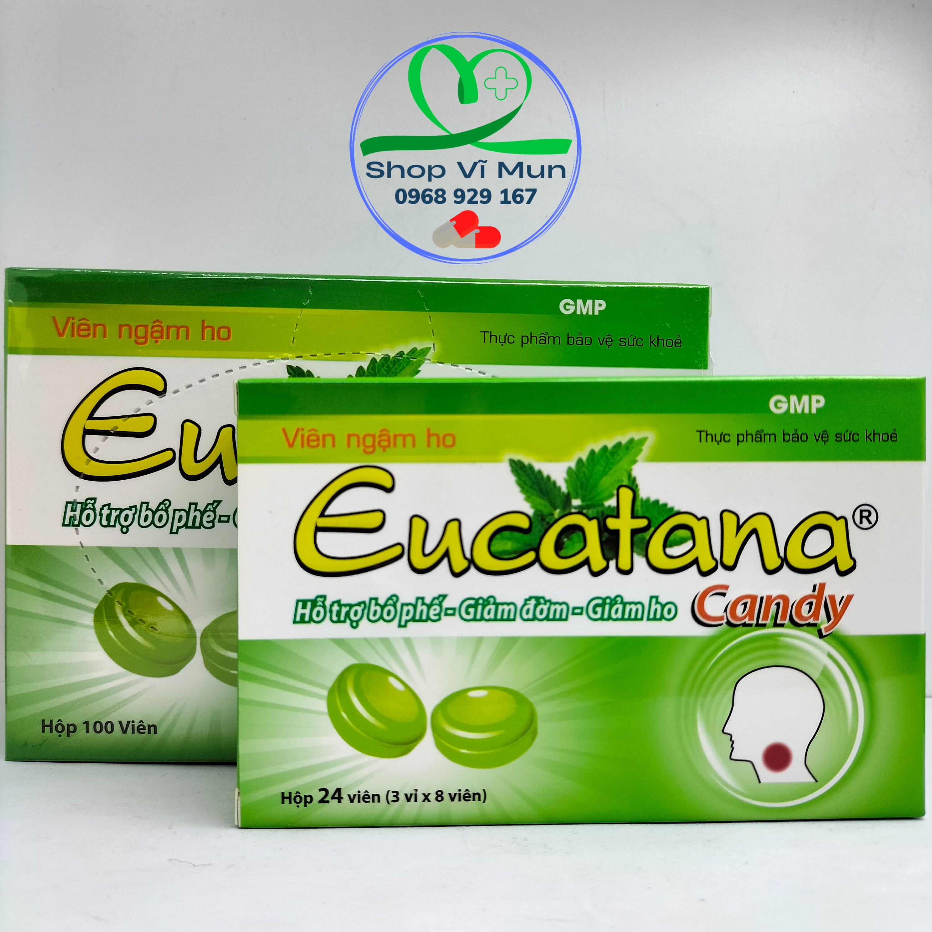 Viên ngậm ho Eucatana Candy - Hỗ trợ bổ phế, giảm đờm, giảm ho