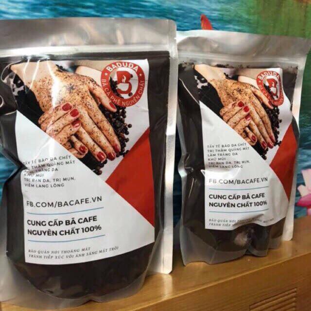 Bã cà phê khô nguyên chất đắp mặt tẩy da chết