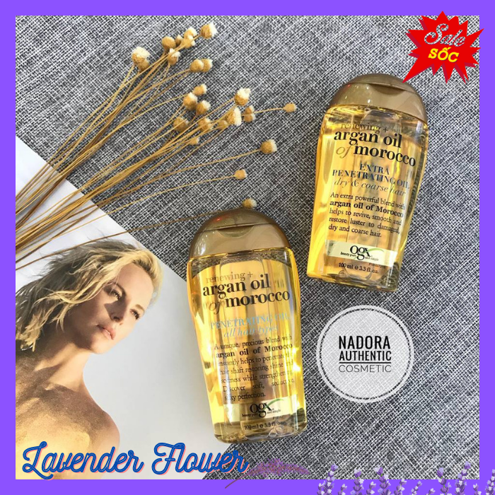 [ HCM ] Serum dưỡng phục hồi tóc hư tổn Ogx Argan Oil Of Morocco 100ml