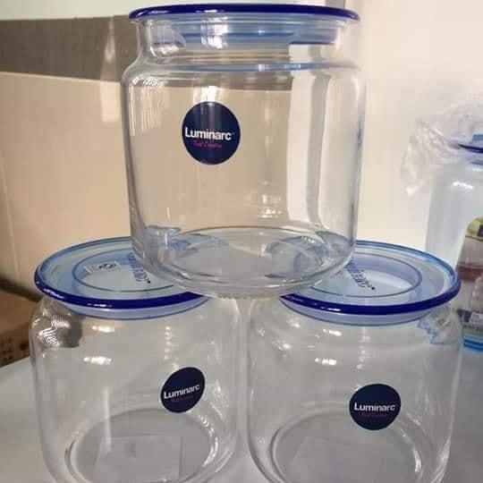 Set 3 hủ thủy tinh Luminarc Rondo 500ml thương hiệu Pháp