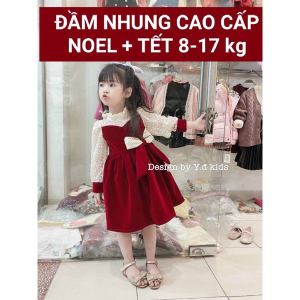 🔥noel noel🔥đầm nhung noel haivanco🔥🔥cho bé từ 8 đến 17 kg