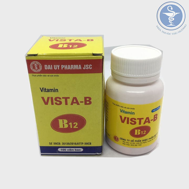 Vitamin VISTA-B bổ sung B12 lọ 100 viên