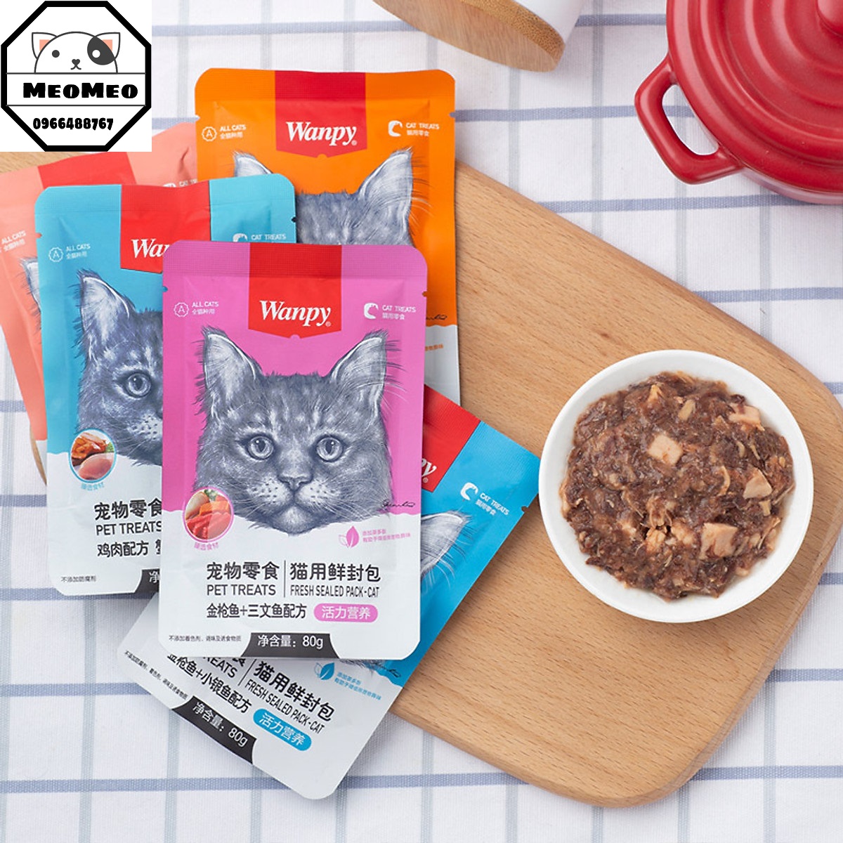Pate dành cho mèo 80g wanpy