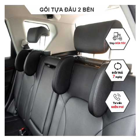 Gối tựa đầu cao cấp chống mỏi cổ khi ngủ trên xe ô tô, xe hơi - Gối đệm tựa giảm stress cao cấp trên ô tô, xe hơi