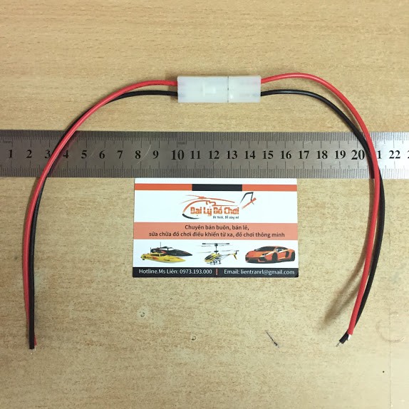 Dây nối jack đực cái chân cắm Ket 2p trắng dành cho chế tạo pin