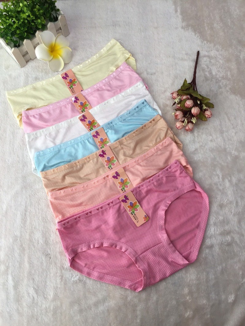 Quần Lót Cotton - Set 10 Quần Lót Thái Lan Kháng Khuẩn Thoải Mát Cả Ngày