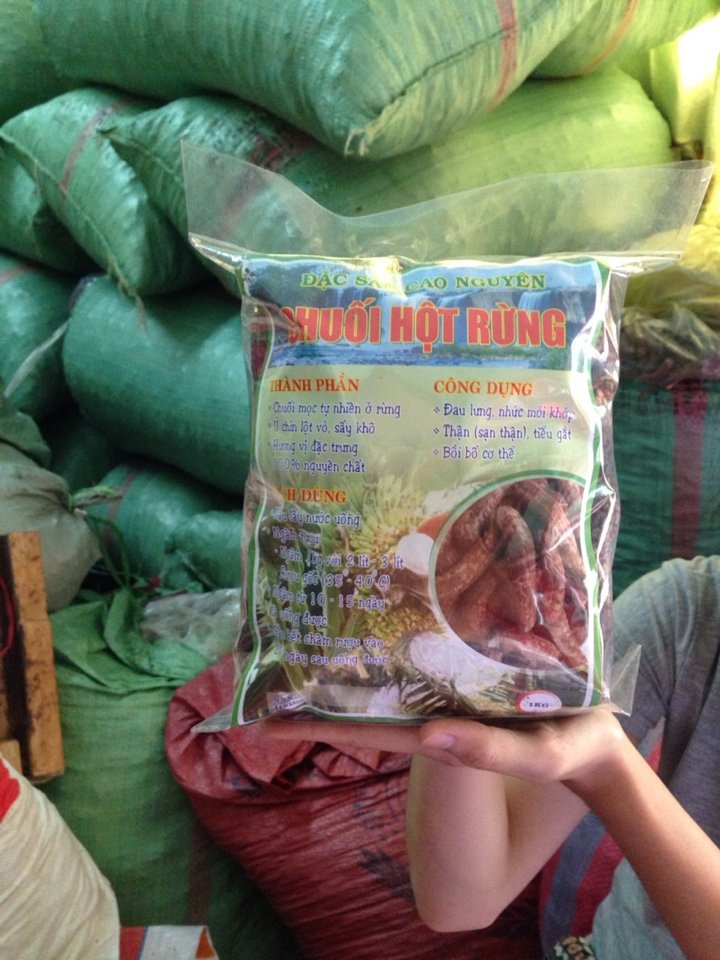 Chuối hột rừng (1kg), chuối hột rừng tây nguyên thơm ngon chất lượng, cam kết bảo hành, sỏi thận, đau lưng tan biến
