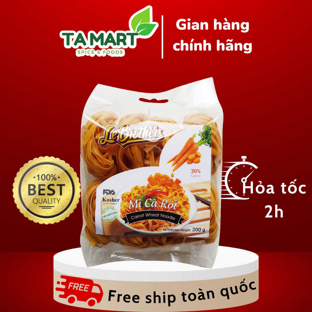 Mì cà rốt tự nhiên Le Brother túi 200g - Duy Anh Foods
