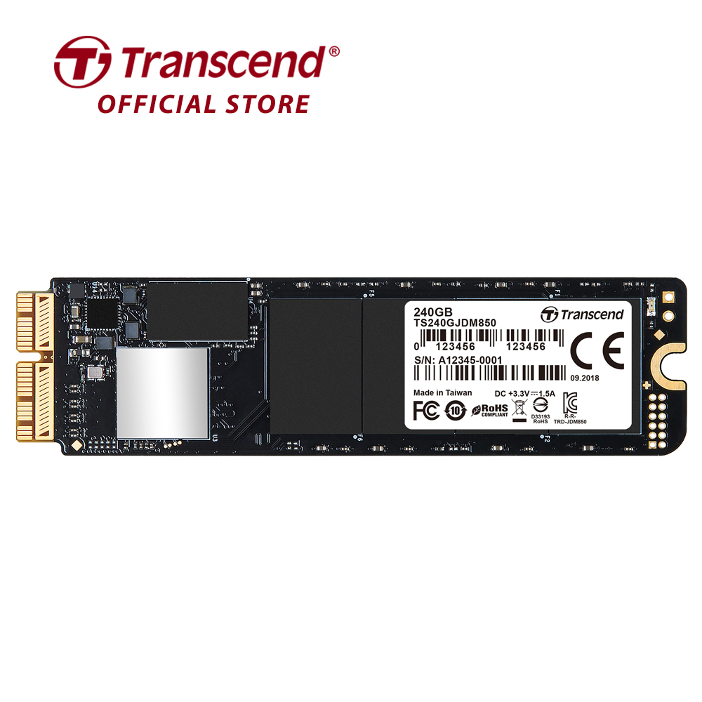 Ổ cứng ssd transcend jetdrive 850 240gb cho macbook - mac mini - mac pro ts240gjdm850