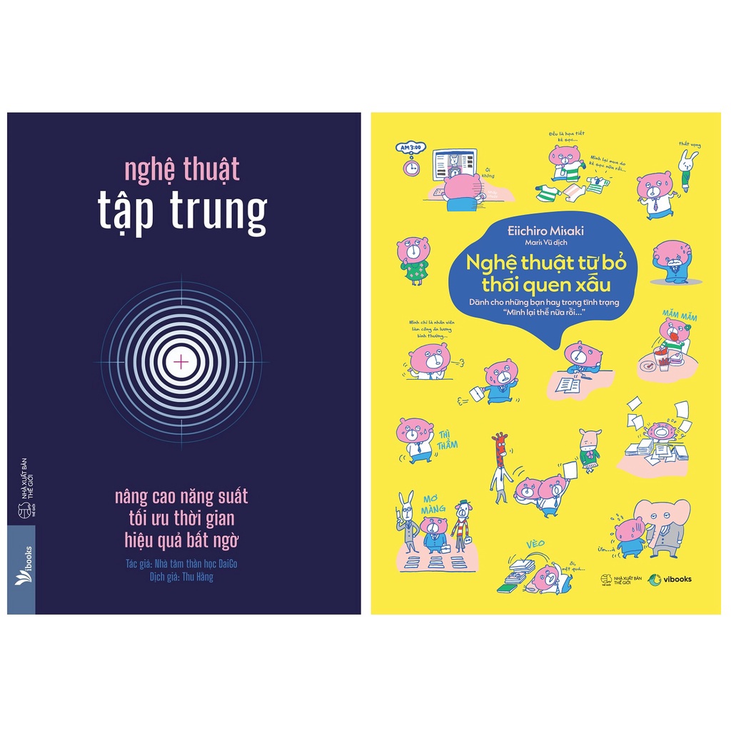 Sách - combo 2 cuốn: nghệ thuật tập trung + nghệ thuật từ bỏ thói quen xấu