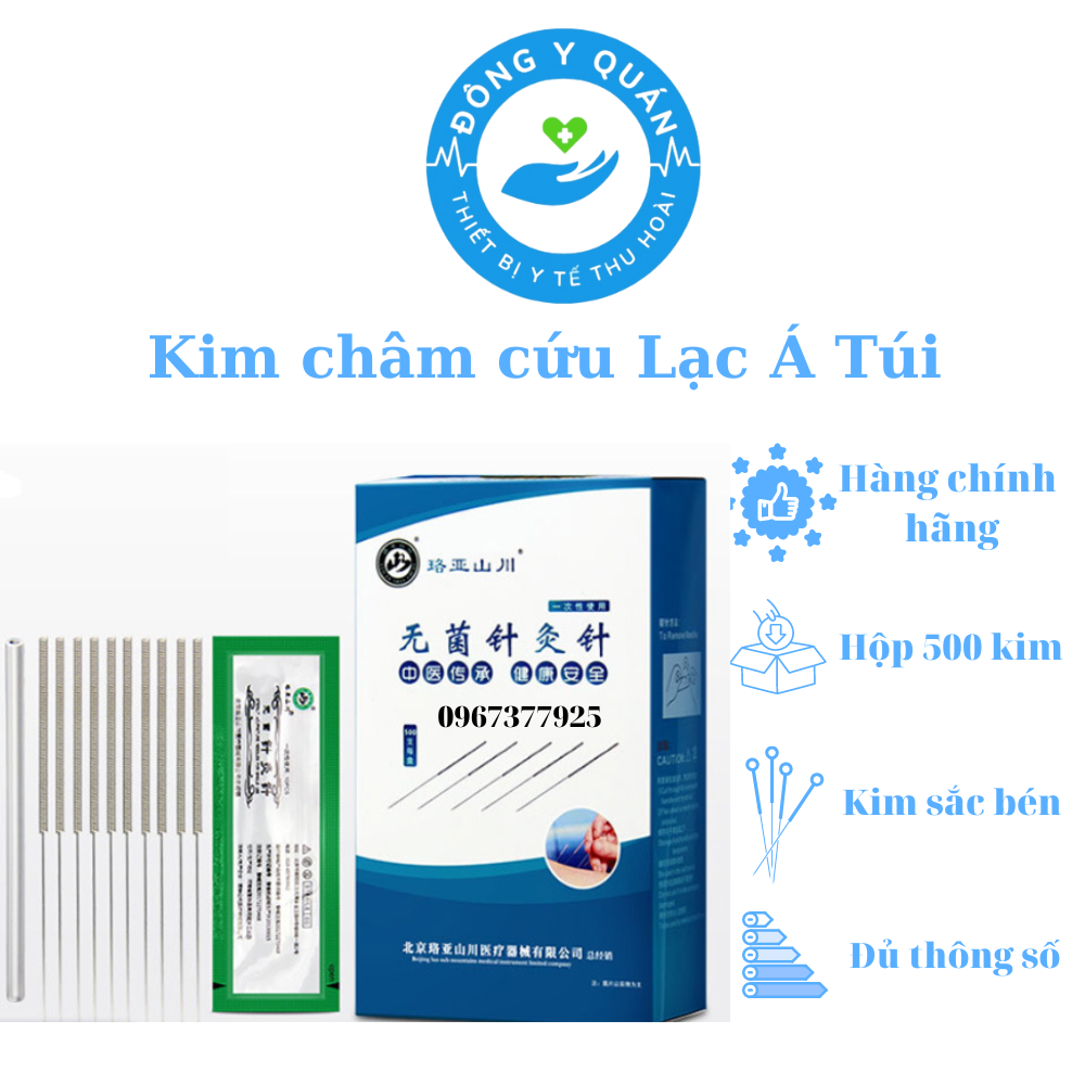 Kim châm cứu Lạc Á- hộp 500 kim- Đóng túi- siêu rẻ- sắc bén- Đủ kích thước