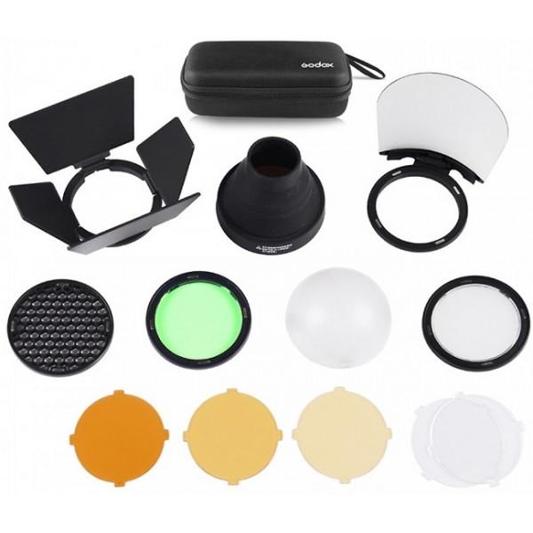 Bộ Tản sáng đèn Flash Godox AK-R1 dùng cho đầu đèn flash tròn Godox V1 Godox H200R...