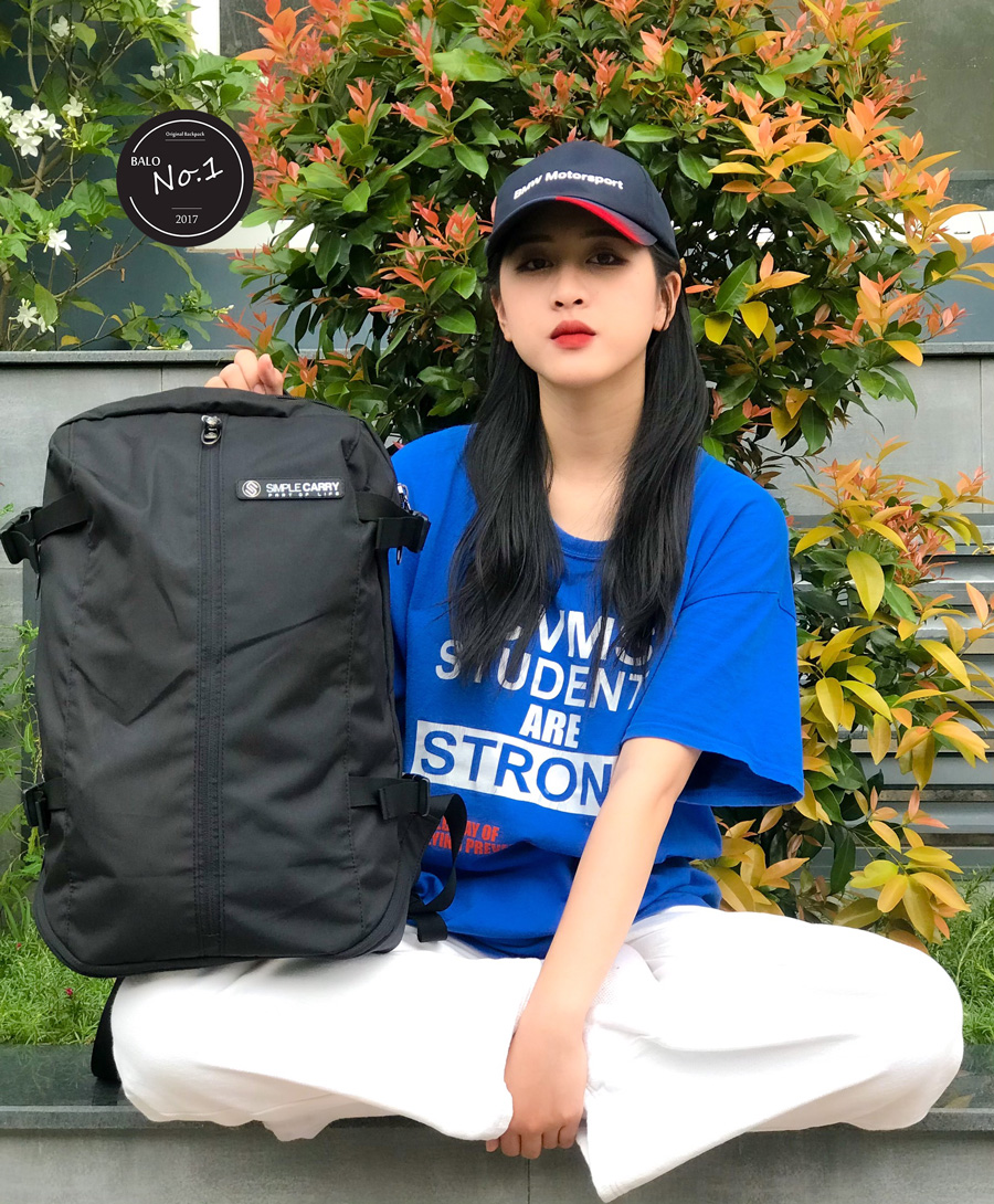 Balo Thời Trang Cao Cấp Simple Carry Mattan 3 Black