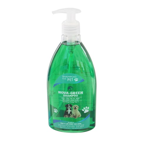 Dầu tắm trị ve, rận, bọ chét cho chó nova-green shampoo