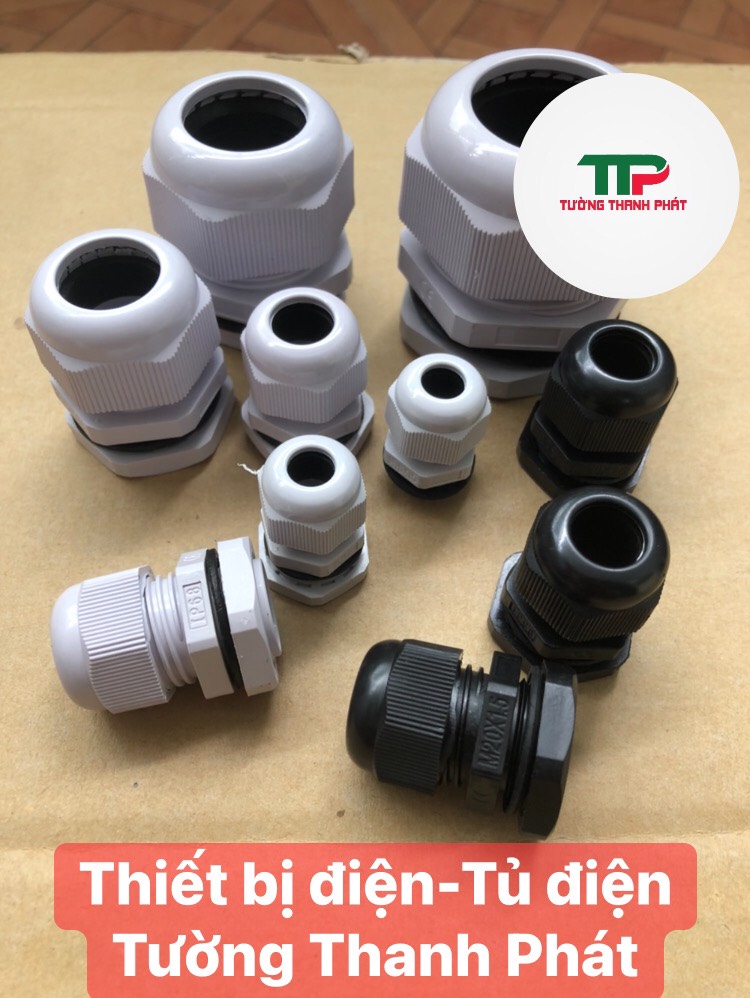 Ốc siết cáp nhựa ip68 - pg7, pg9, pg11, pg13.5, pg16, pg19, pg21- có ron chống thấm nước