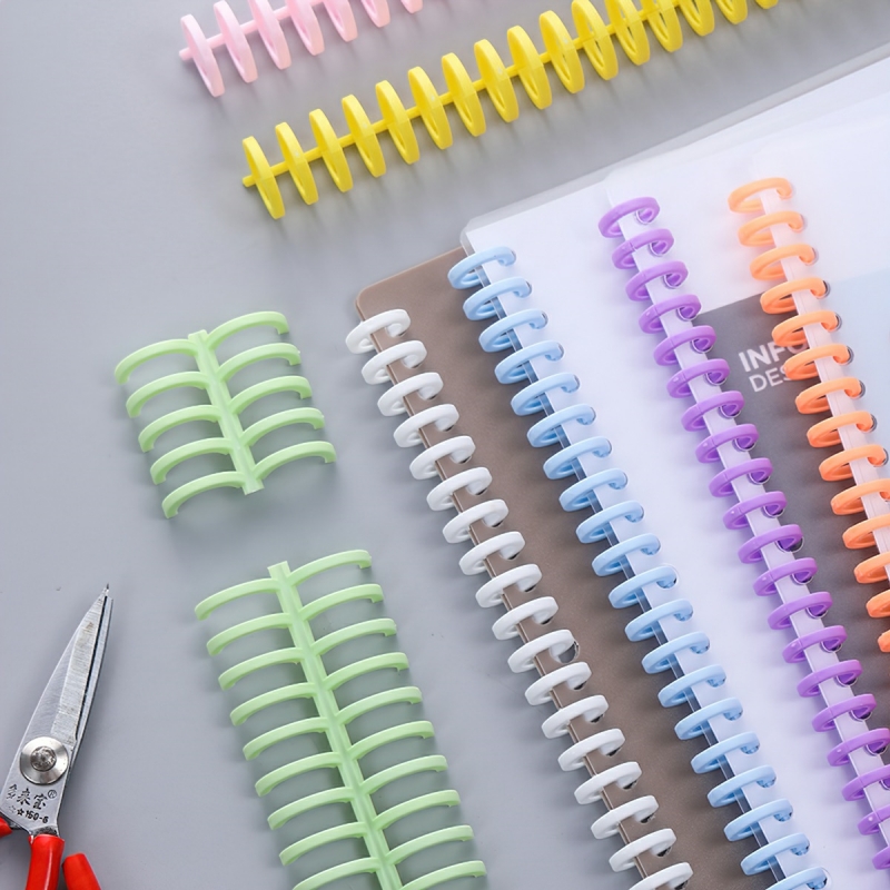 Thanh còng nhựa làm sổ binder đóng gáy sổ kẹp tài liệu đường kính 12mm 30 lỗ-NIEVE