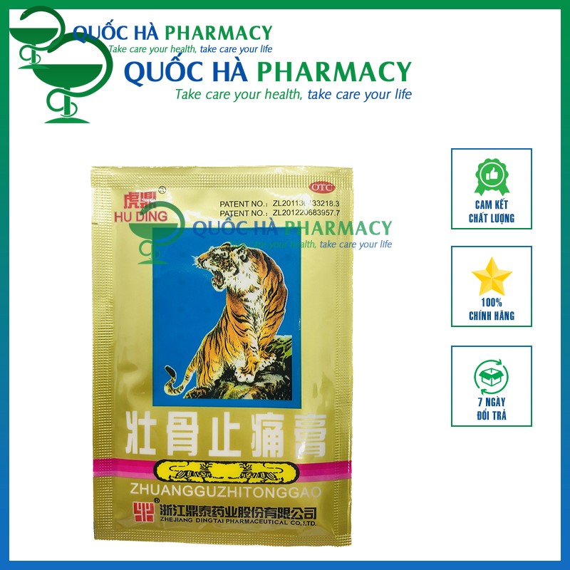 Cao dán cọp chính hãng gói 4 miếng