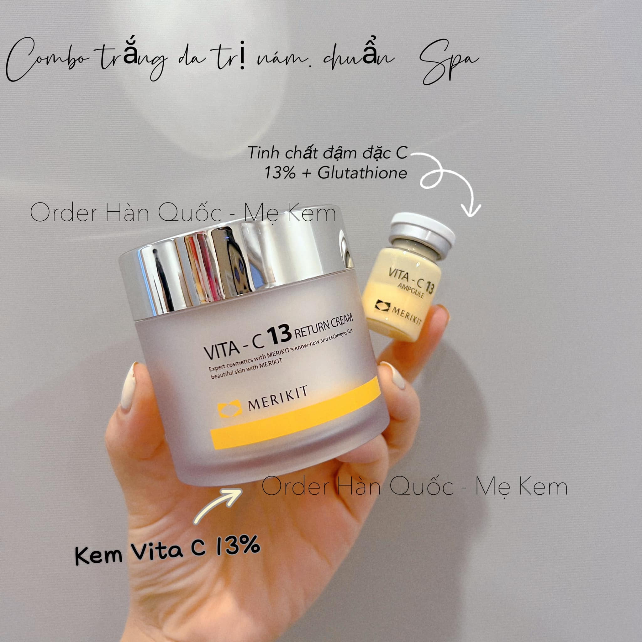 Kem dưỡng trắng phục hồi da Vita - C13 Return Cream 50ml