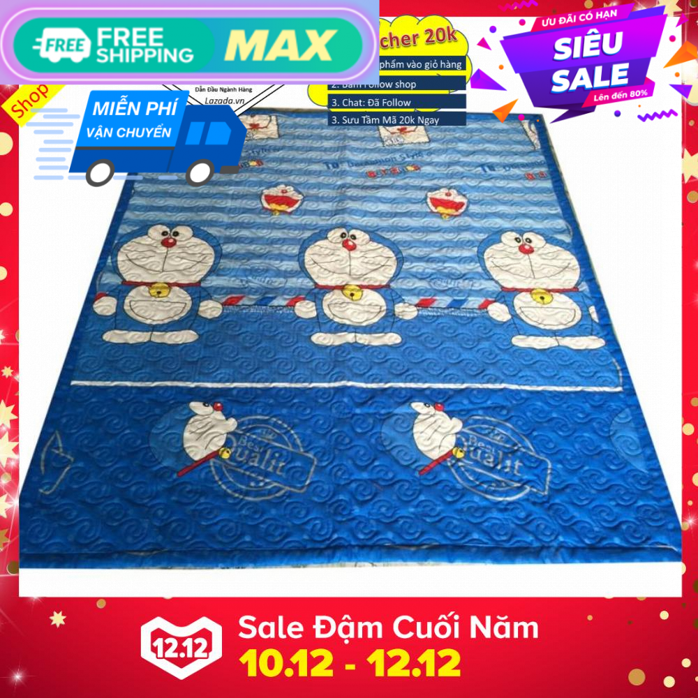Chăn chần gòn doremon 180cm x 200cm
