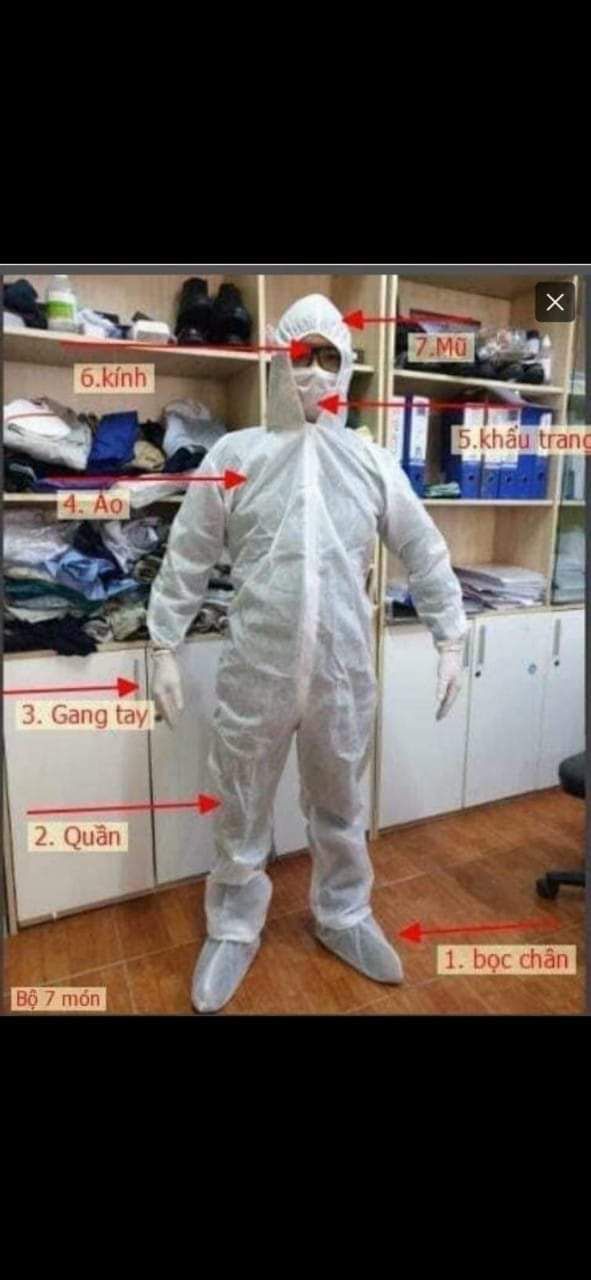 Đồ bảo hộ chống dịch 7 món