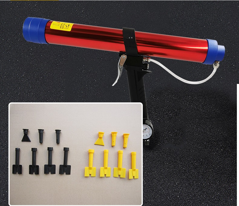 Súng bắn keo silicon dùng khí nén dễ dàng sử dụng sức chứa tối đa 700ml - Súng bơm keo silicon