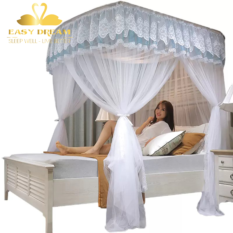 Màn khung không khoan tường thu gọn cao cấp EASY DREAM - Mùng ngủ chống muỗi