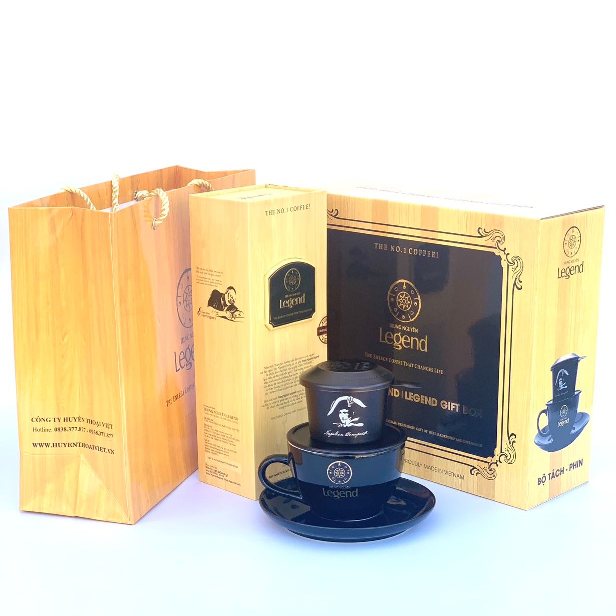 Hộp Quà Cà phê Legend Trung Nguyên - Hộp Quà tặng Cao Cấp - Quà tặng cho Khách Hàng