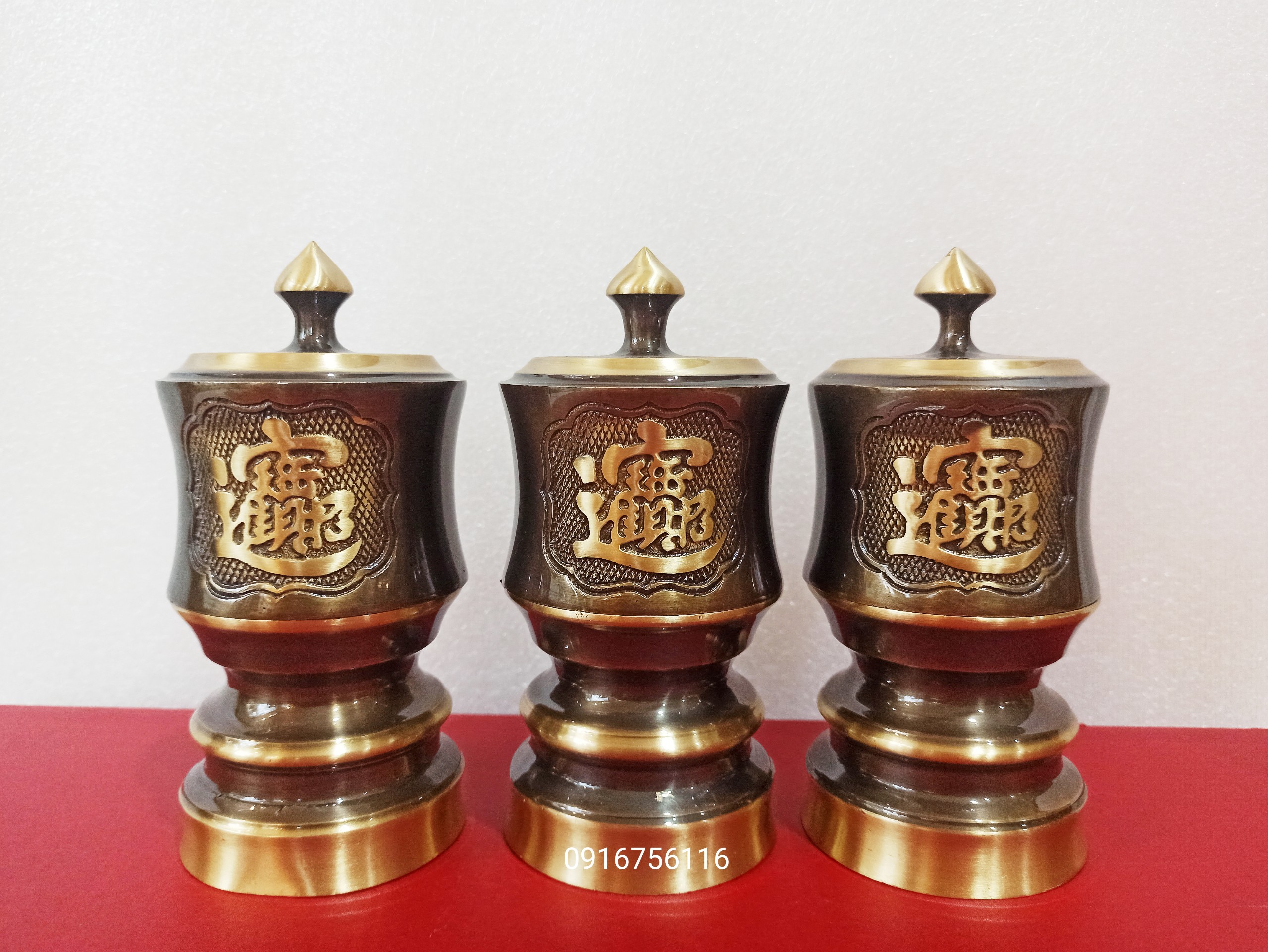 Freeship max]Đài thờ bằng đồng, đài thờ đồng thau cao 16cm vật phẩm thờ cúng.