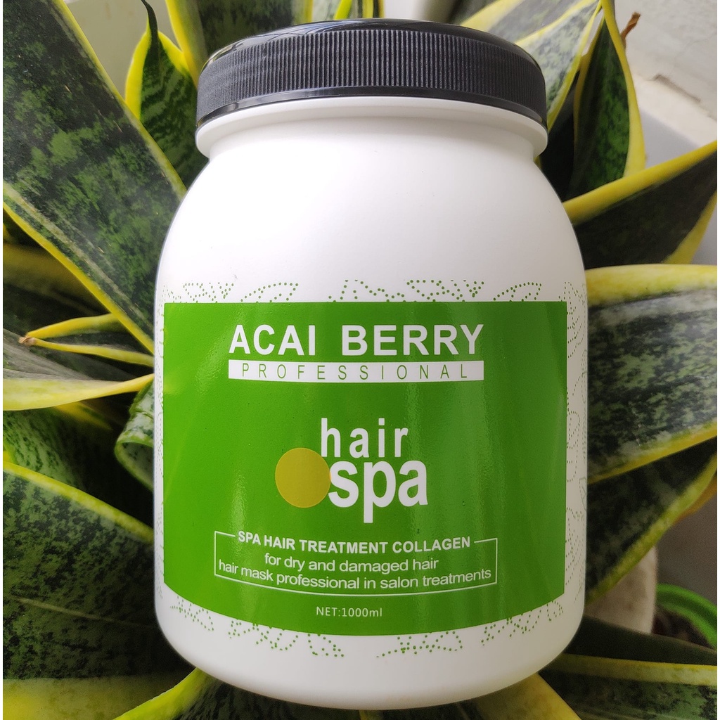 Hấp dầu phục hồi Acai Berry Spa Hair Treatment Collagen 1000ml (Pháp)