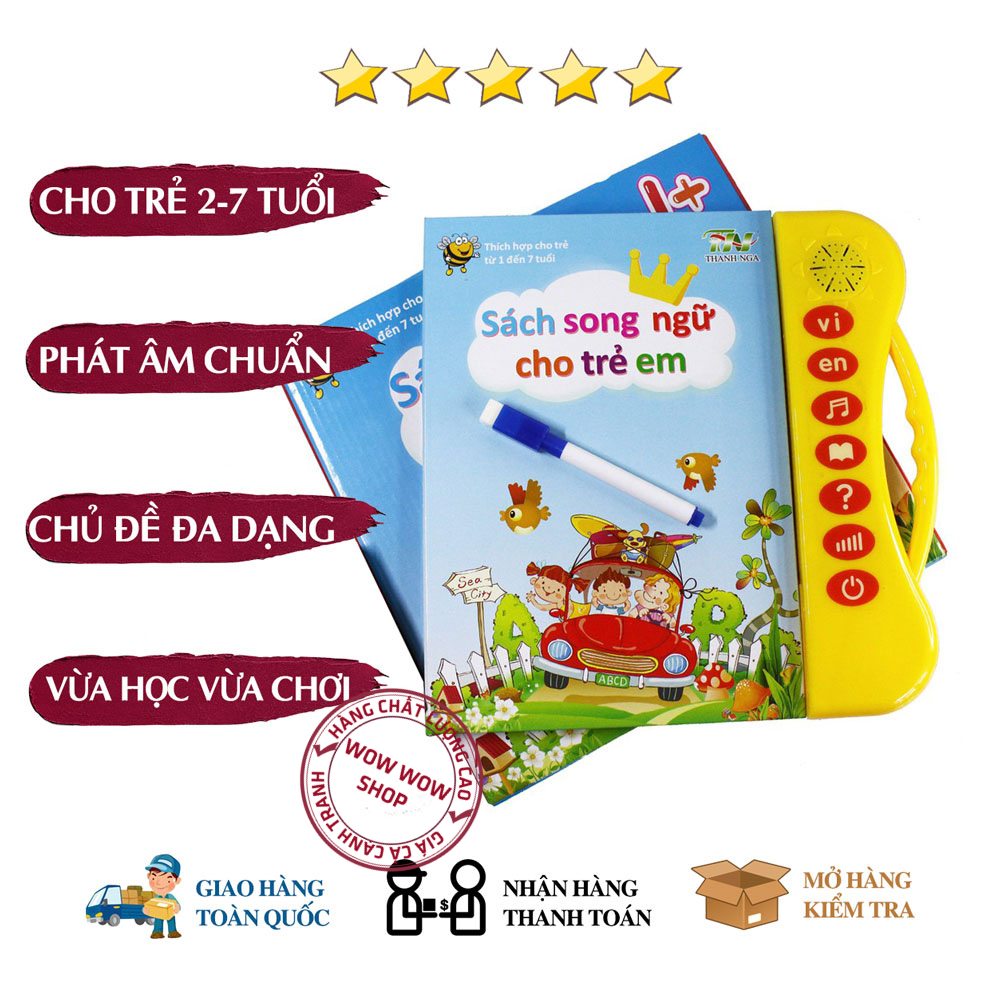 Sách điện tử song ngữ anh - việt cho bé - sách song ngữ thông minh giúp bé phát triển trí tuệ