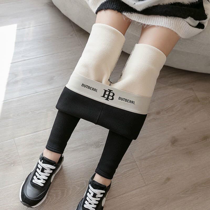 Quần legging tăm cạp cao