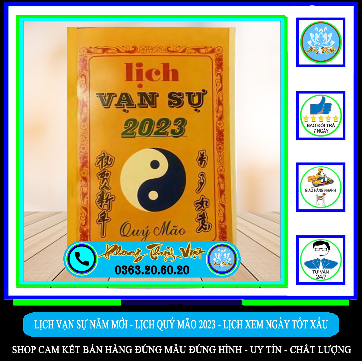 Lịch vạn sự năm mới - lịch quý mão 2023 - lịch xem ngày tốt xấu