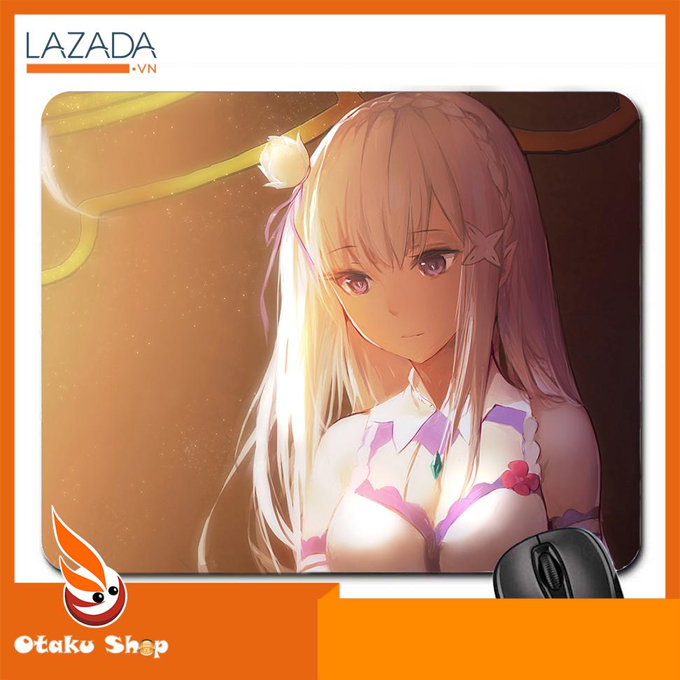 [HCM]Lót chuột máy tính Anime Re: Zero Kara Hajimeru Isekai Seikatsu - Mouse pad Anime Re: Zero Kara Hajimeru Isekai Seikatsu - Rem vs Emilia