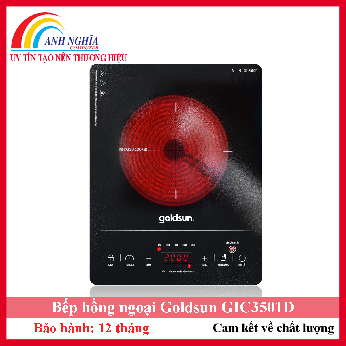 Bếp hồng ngoại goldsun gic3501d