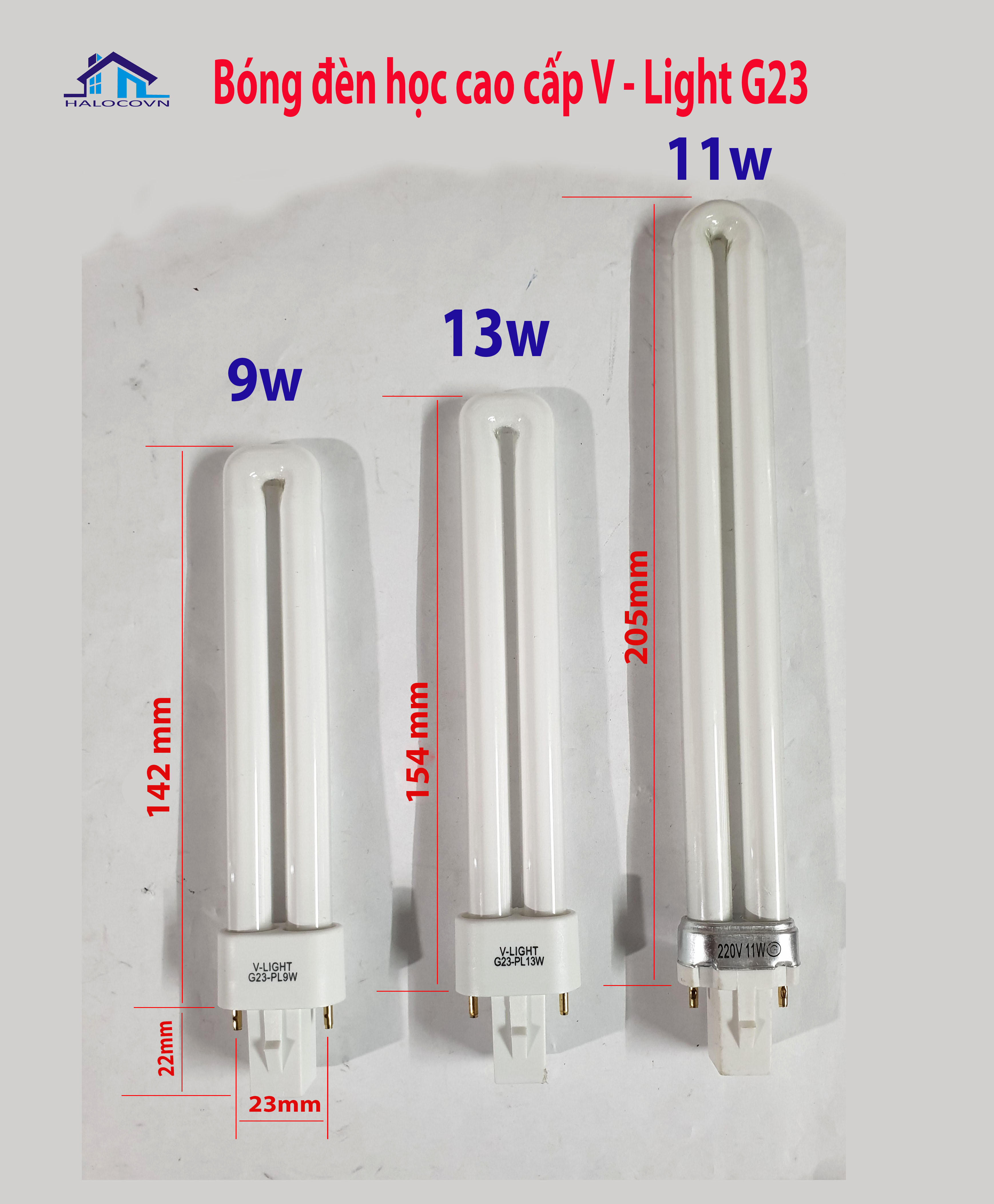 bóng đèn bàn cao cấp  V light 9w 13w 11w  NPP Lê Khởi