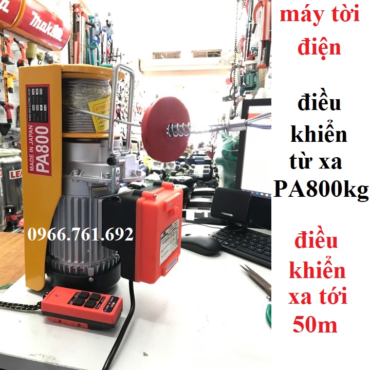 Máy tời điều khiển từ xa