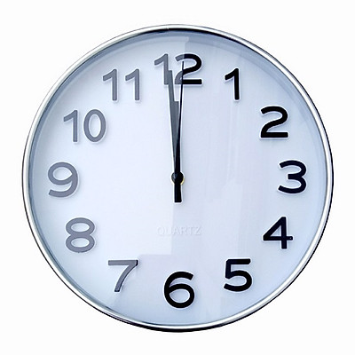 Đồng hồ treo tường Quartz Silver