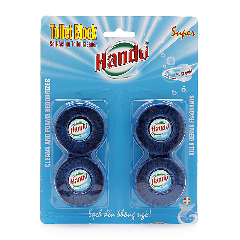 [HCM]Vỉ 4 viên tẩy Hando khử mùi bồn cầu toilet BHKN884