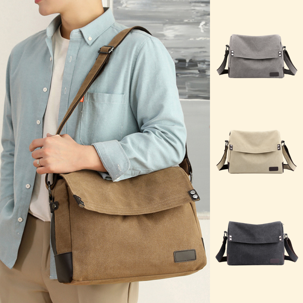Túi xách nam canvas cao cấp, phong cách retro - KVKY 1595