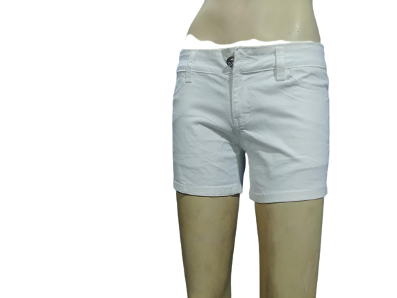 Quần sọt jean kaki nữ trắng