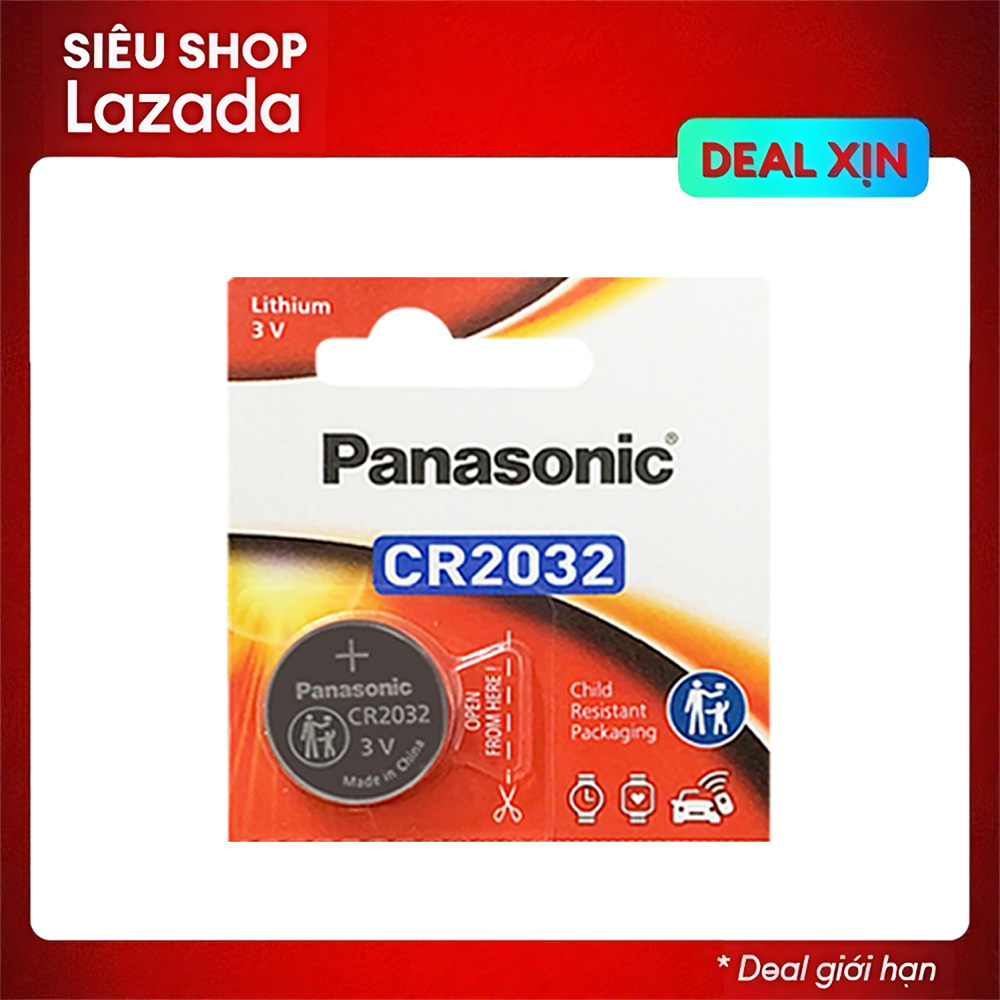 1 pin panasonic cr2032 lithium 3v - pin nút / pin cmos