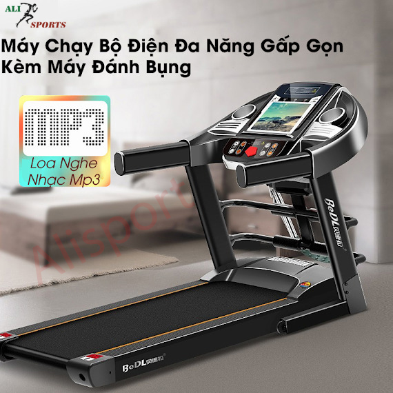 máy chạy bộ điện đa chức năng BELD Pro phiên bản mới nhất 2023 của Alisport công xuất 3.0 hp. tốc độ 112km/h.