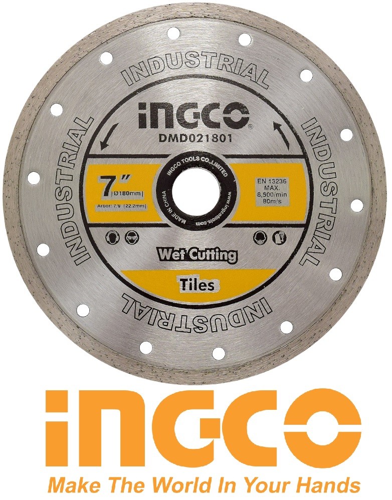 Đĩa cắt gạch ướt 180mm 7inch diamond disc ingco dmd021801 - dmd021801 cam kết hàng đúng mô tả chất lượng đảm bảo an toàn đến sức khỏe người sử dụng đa dạng mẫu mã màu sắc kích cỡ