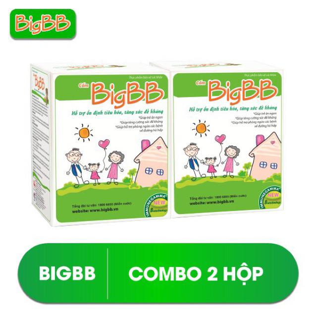 Combo 2 hộp Cốm BigBB - Hỗ trợ trẻ ăn ngon, tăng sức đề kháng hộp 16 gói