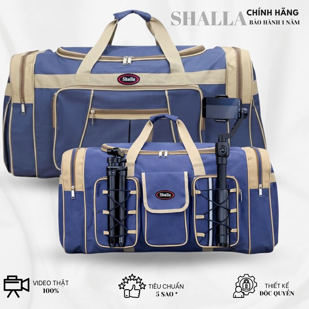 Túi trống du lịch cỡ trung và đại Big-Oxford-Viền tròn shalla men ngăn chứa rộng rãi [CÓ BẢO HÀNH]