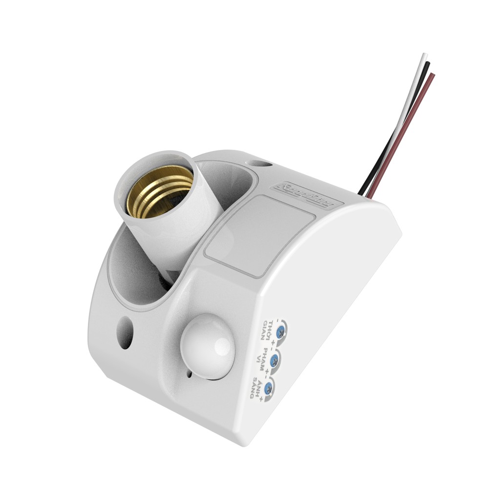 Đui đèn cảm biến rạng đông 300w chuyển động ánh sáng model: đcb01.pir e27/300w