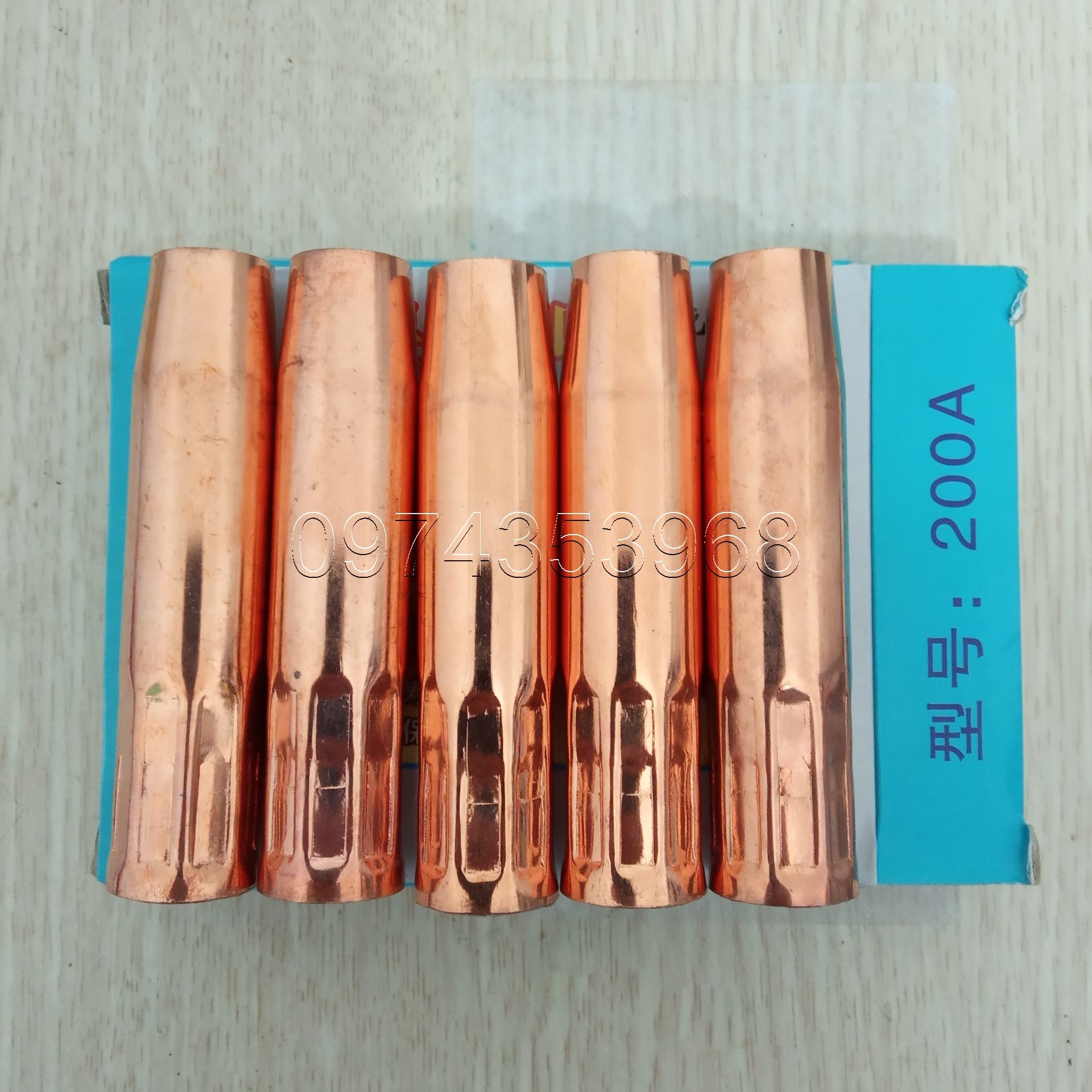 Chụp khí mỏ hàn mig 200A 1.0mm - 5 cái (hộp xanh)