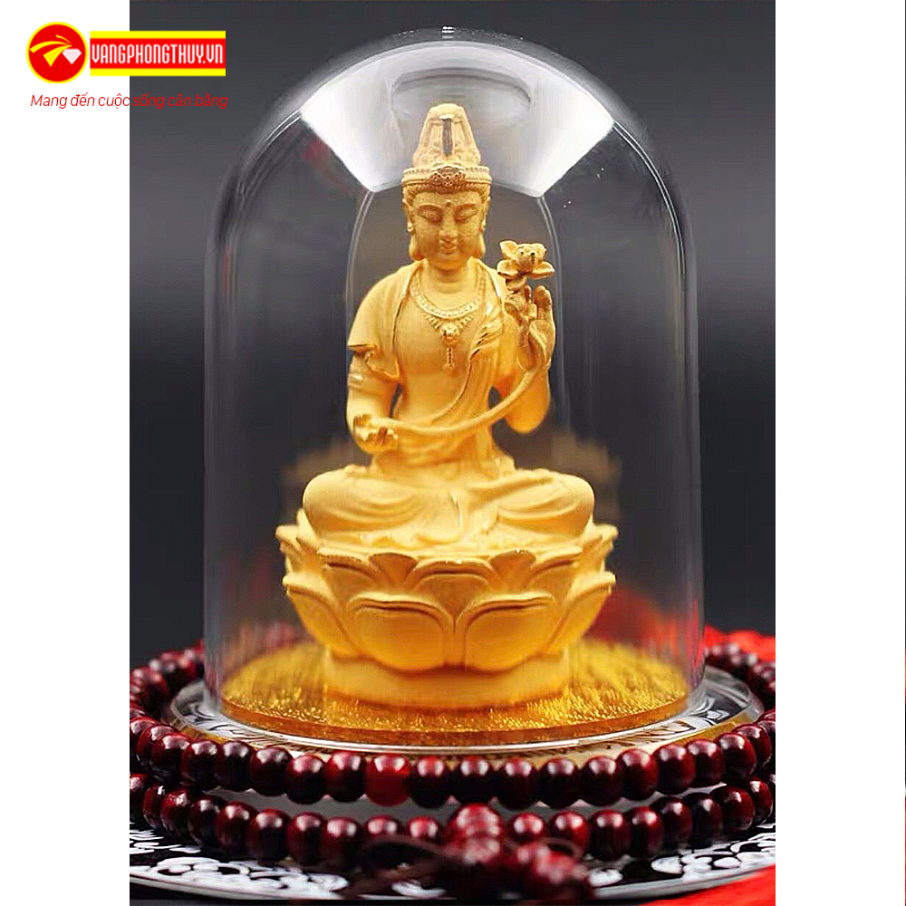 [HCM]Tượng Phật Bản Mệnh Đại Thế Chí Bồ Tát Phủ Cát Vàng 24K - KIOJ